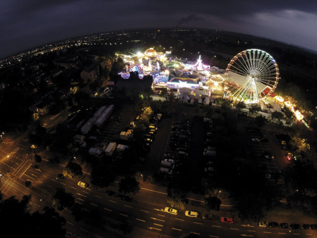 Würzburg Killiani Volksfest Drohnenaufnahme