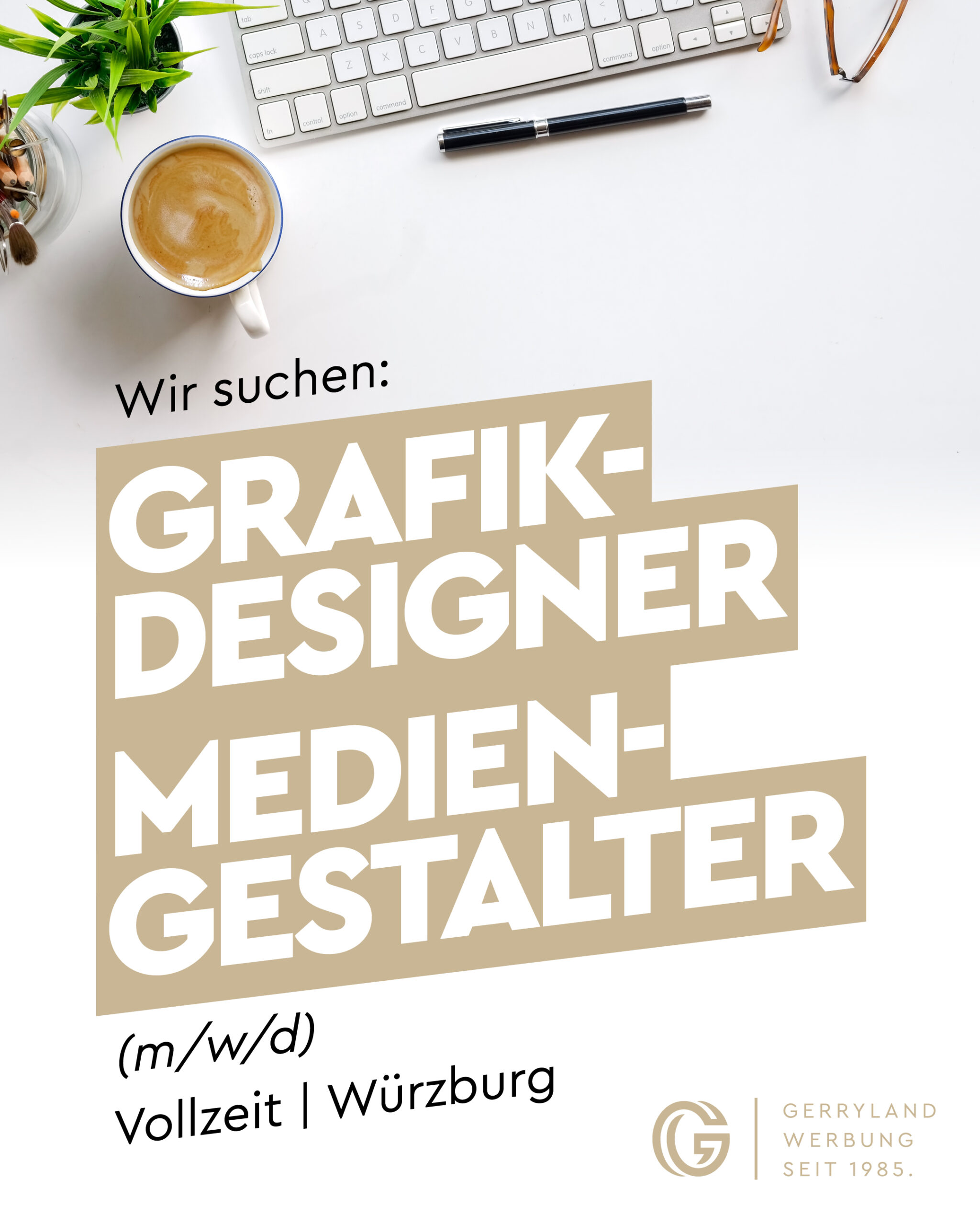 Gerryland-Stellenanzeige-Grafiker 2026 Würzburg
